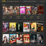 苹果CMSv10黑金色自适应网站模板