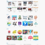 yzmcms内核蓝色网址导航微信公众号导航网站源码