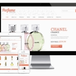 易优cms响应式香水外贸企业英文网站模板源码 自适应手机端