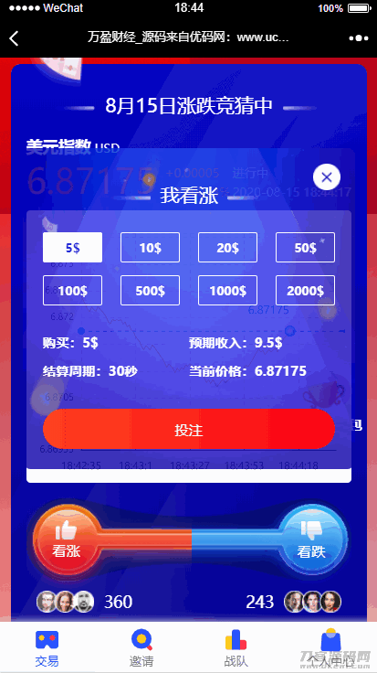 【USDT指数涨跌】蓝色UI二开币圈万盈财经币圈源码K线正常插图(3) 【USDT指数涨跌】蓝色UI二开币圈万盈财经币圈源码K线正常插图(3)